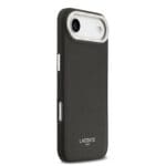Lacoste PU Leather Champs Elysees MagSafe Black Kryt iPhone 17 Air