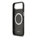 Lacoste PU Leather Champs Elysees MagSafe Black Kryt iPhone 17 Air
