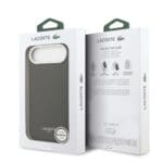 Lacoste PU Leather Champs Elysees MagSafe Black Kryt iPhone 17 Air