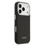 Lacoste PU Leather Champs Elysees MagSafe Black Kryt iPhone 17 Pro