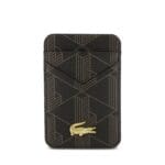 Lacoste PVC Blend MagSafe + Wallet Brown Kryt iPhone 17 Pro