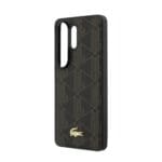 Lacoste PVC Blend Monogram Gold Logo Magnetic Brown Kryt Samsung Galaxy S26 Ultra