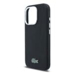 Lacoste PVC Iconic Petit Pique Metal Logo MagSafe Black Kryt iPhone 16 Pro Max