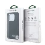 Lacoste PVC Iconic Petit Pique Metal Logo MagSafe Black Kryt iPhone 16 Pro Max