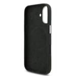 Lacoste PVC Iconic Petit Pique Metal Logo MagSafe Black Kryt iPhone 17