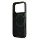 Lacoste PVC Iconic Petit Pique Metal Logo MagSafe Black Kryt iPhone 17 Pro Max