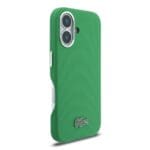 Lacoste PVC Iconic Petit Pique Metal Logo MagSafe Estragon Green Kryt iPhone 16