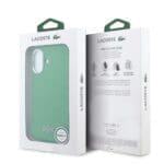 Lacoste PVC Iconic Petit Pique Metal Logo MagSafe Estragon Green Kryt iPhone 16