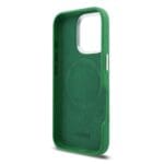 Lacoste PVC Iconic Petit Pique Metal Logo MagSafe Estragon Green Kryt iPhone 16 Pro