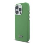 Lacoste PVC Iconic Petit Pique Metal Logo MagSafe Estragon Green Kryt iPhone 16 Pro Max