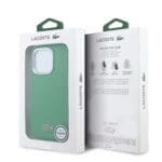 Lacoste PVC Iconic Petit Pique Metal Logo MagSafe Estragon Green Kryt iPhone 16 Pro Max