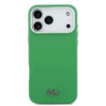 Lacoste PVC Iconic Petit Pique Metal Logo MagSafe Green Kryt iPhone 17 Pro Max