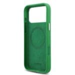Lacoste PVC Iconic Petit Pique Metal Logo MagSafe Green Kryt iPhone 17 Pro Max