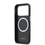 Lacoste PVC Petit Pique Semi Wrap MagSafe Navy Kryt iPhone 17 Pro