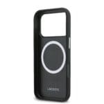 Lacoste PVC Petit Pique Semi Wrap MagSafe Navy Kryt iPhone 17 Pro Max