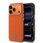 Lacoste PVC Petit Pique Semi Wrap MagSafe Orange Kryt iPhone 17 Pro