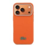 Lacoste PVC Petit Pique Semi Wrap MagSafe Orange Kryt iPhone 17 Pro