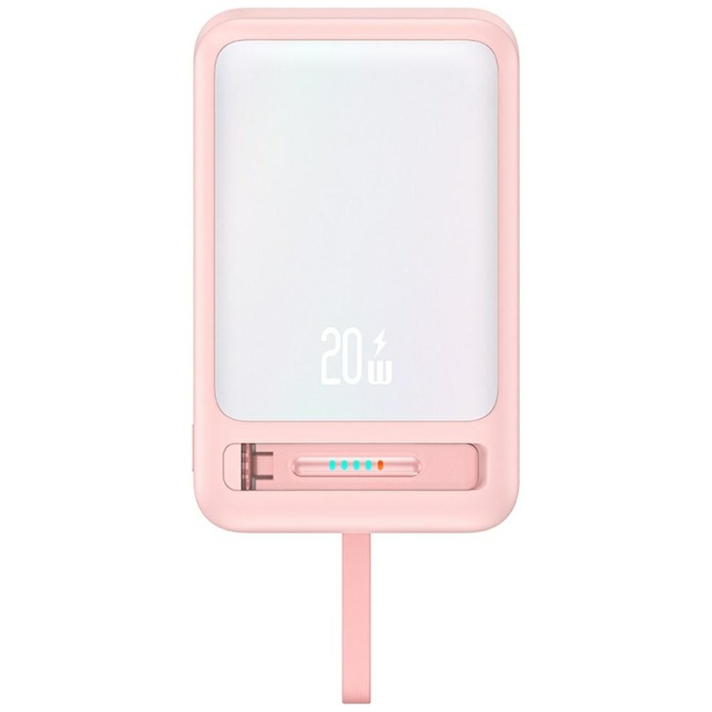 Powerbank Usams XM Series CD219 10000mAh Magnetic Wireless Pink
