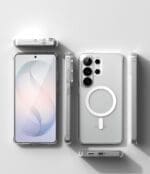 Ringke Fusion Magnetic MagSafe Matte Clear Kryt Samsung Galaxy S26 Ultra