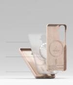 Ringke Silicone Magnetic MagSafe Pink Sand Kryt Samsung Galaxy S26