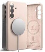 Ringke Silicone Magnetic MagSafe Pink Sand Kryt Samsung Galaxy S26 Plus