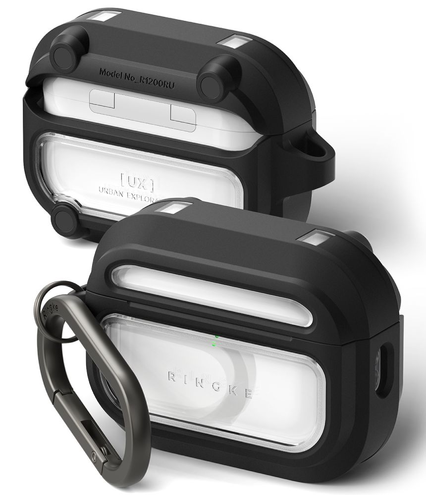 Ringke Ux Magnetic MagSafe Apple Black/Clear Kryt AirPods Pro 3