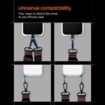 Spigen Da30M Universal Lanyard Strap Crossbody Black