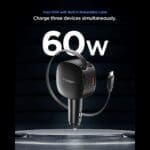 Spigen Ev603Bt Essentail Car Charger 60W Black