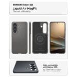 Spigen Liquid Air Mag MagSafe Marble Grey Kryt Samsung Galaxy S26