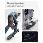 Spigen Liquid Air Mag MagSafe Marble Grey Kryt Samsung Galaxy S26