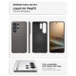 Spigen Liquid Air Mag MagSafe Marble Grey Kryt Samsung Galaxy S26 Ultra