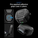 Spigen Lock Fit Samsung Galaxy Buds 4 / 4 Pro Matte Black