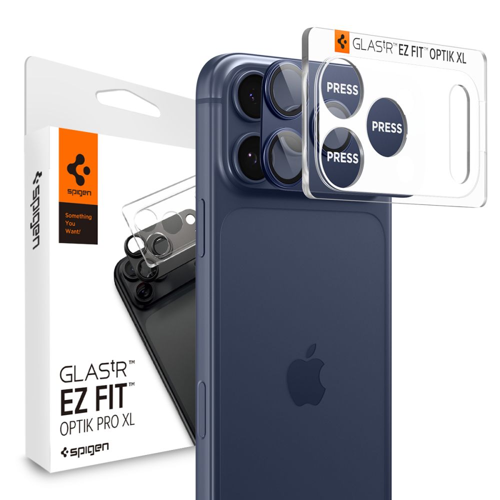 Spigen Optik Pro XL Glas.Tr ”Ez Fit” Camera Protector Blue iPhone 17 Pro