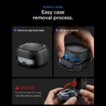 Spigen Rugged Armor Samsung Galaxy Buds 4 / 4 Pro Matte Black