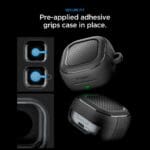 Spigen Rugged Armor Samsung Galaxy Buds 4 / 4 Pro Matte Black