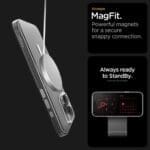Spigen Thin Fit "T" Mag MagSafe Clear/White Kryt iPhone 16 Pro Max