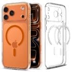 Spigen Ultra Hybrid Mag MagSafe Clear/Orange Kryt iPhone 17 Pro