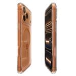 Spigen Ultra Hybrid Mag MagSafe Clear/Orange Kryt iPhone 17 Pro