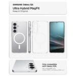 Spigen Ultra Hybrid Mag MagSafe Clear/White Kryt Samsung Galaxy S26