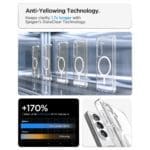 Spigen Ultra Hybrid Mag MagSafe Clear/White Kryt Samsung Galaxy S26
