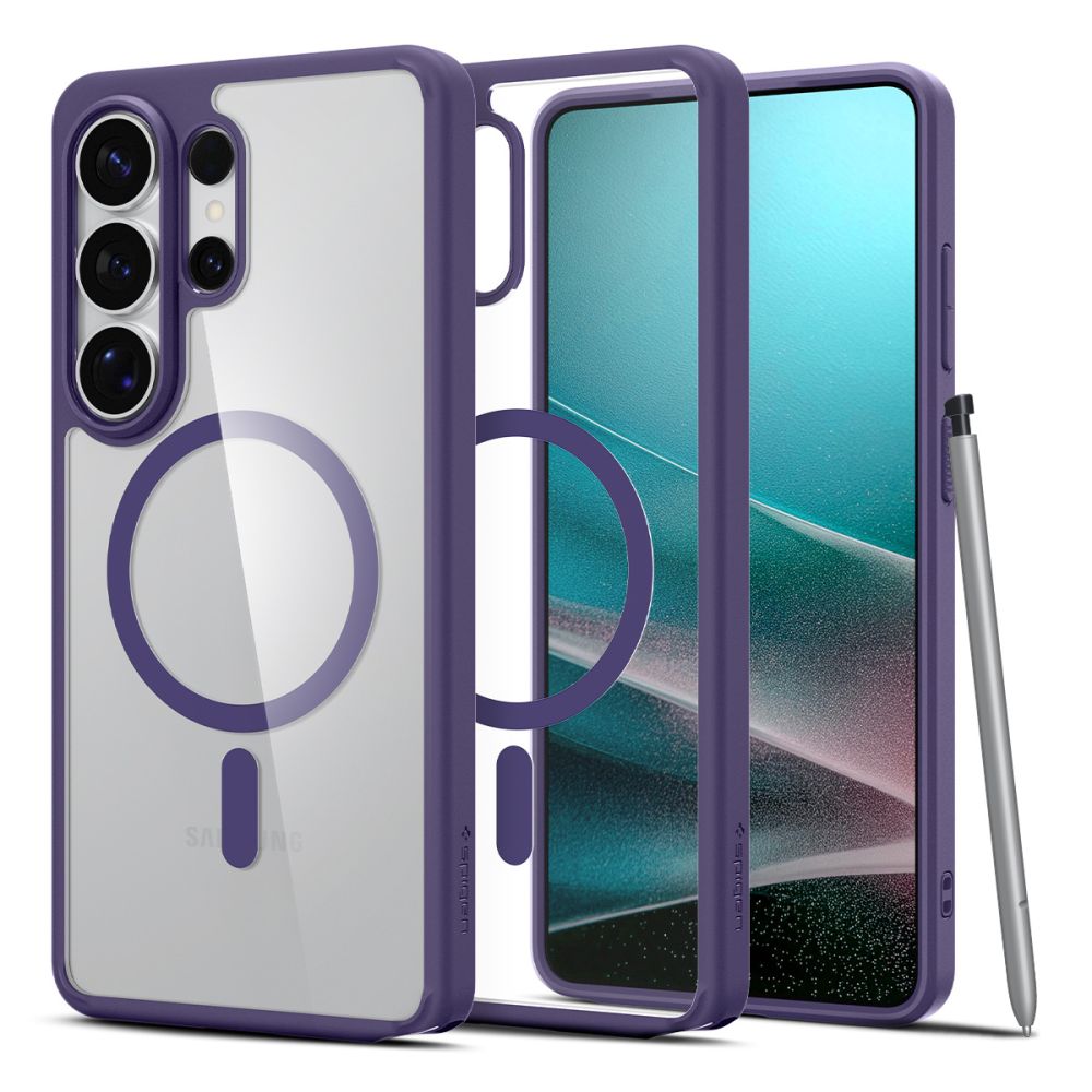 Spigen Ultra Hybrid Mag MagSafe Deep Purple Kryt Samsung Galaxy S26 Ultra