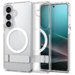 Spigen Ultra Hybrid "S" Mag MagSafe Clear/White Kryt Samsung Galaxy S26