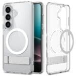 Spigen Ultra Hybrid "S" Mag MagSafe Clear/White Kryt Samsung Galaxy S26 Plus