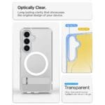 Spigen Ultra Hybrid "S" Mag MagSafe Clear/White Kryt Samsung Galaxy S26 Plus