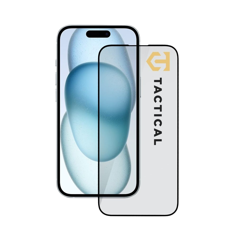 Tactical Glass Shield 5D Glass Apple Black iPhone 15/16