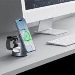 Tech-Protect A48 3In1 Magnetic MagSafe Wireless Charger 25W Qi2.2 Dark Grey