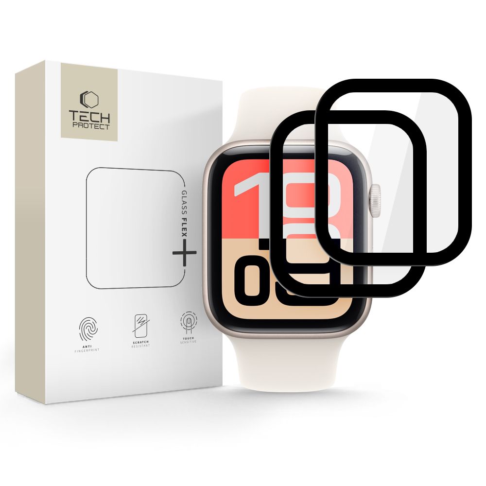 Tech-Protect Glass Flex+ 2-Pack Apple Watch 4 / 5 / 6 / Se 1 / 2 / 3 (40Mm) Black