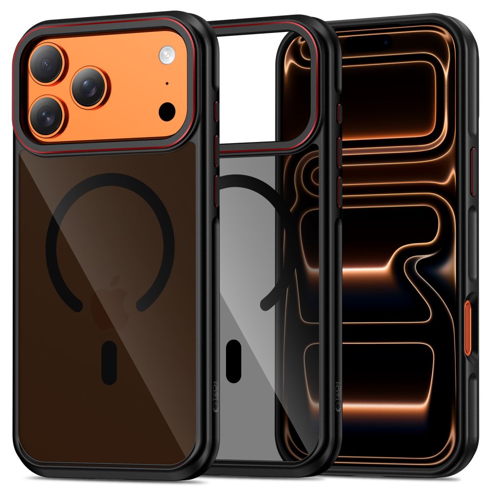 Tech-Protect Maghybrid MagSafe Black/Red Kryt iPhone 17 Pro Max