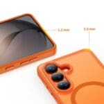 Tech-Protect Magmat MagSafe Matte Orange Kryt Samsung Galaxy S26