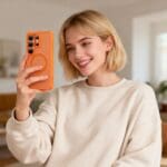 Tech-Protect Magmat MagSafe Matte Orange Kryt Samsung Galaxy S26 Ultra